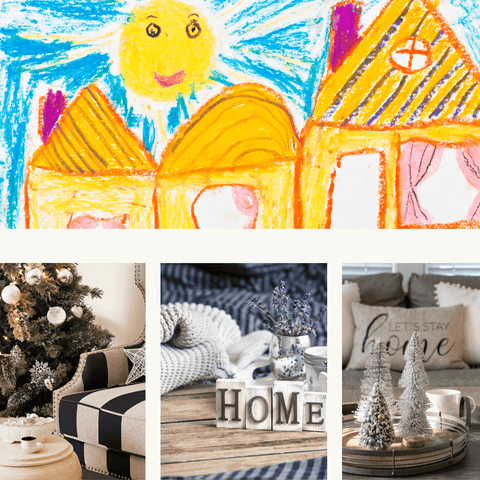 Children drawing of homes - home interiors - feng shui - Leanne carius - australia- 2023