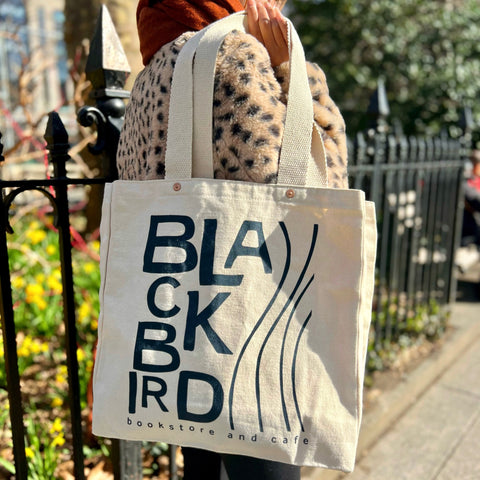 BOOKS Natural Canvas Tote Bag