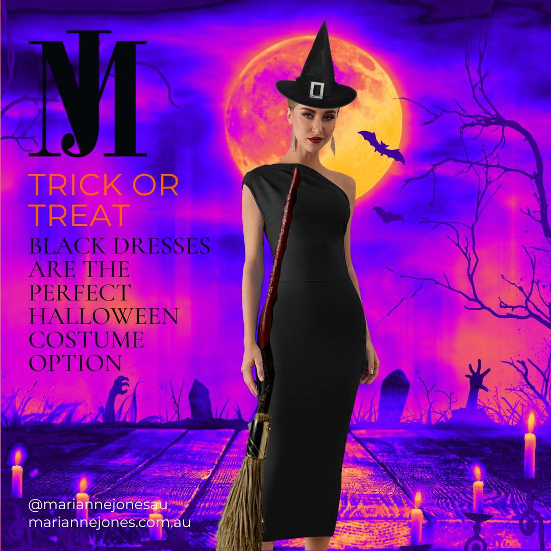 Black Dress Witch Halloween Costume