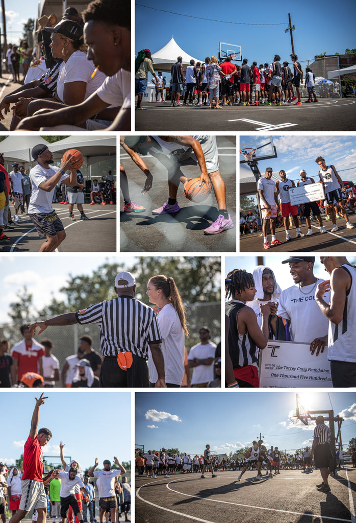 3 on 3 basketball hoops tournament action in Great Falls, SC