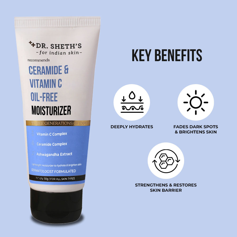 Ceramide And Vitamin C Brightening Oil Free Moisturizer Dr Sheths 