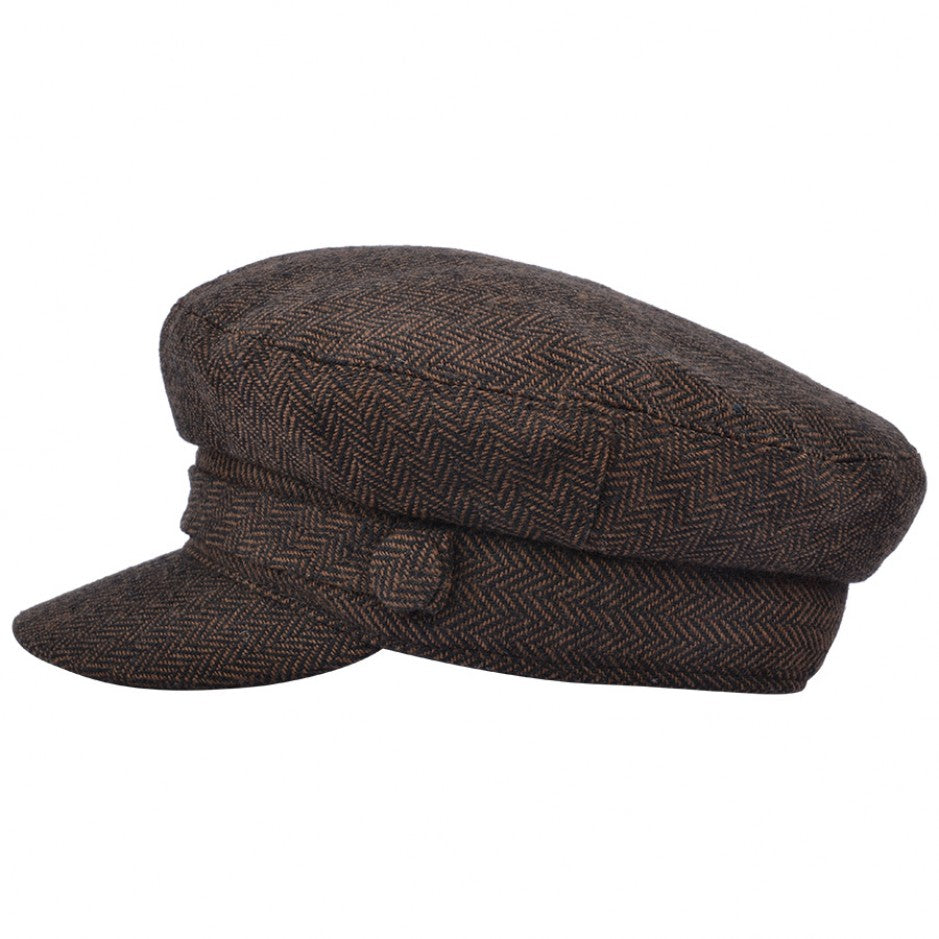 G&H Herringbone Breton Fisherman Fiddler Caps – Planet Head wear