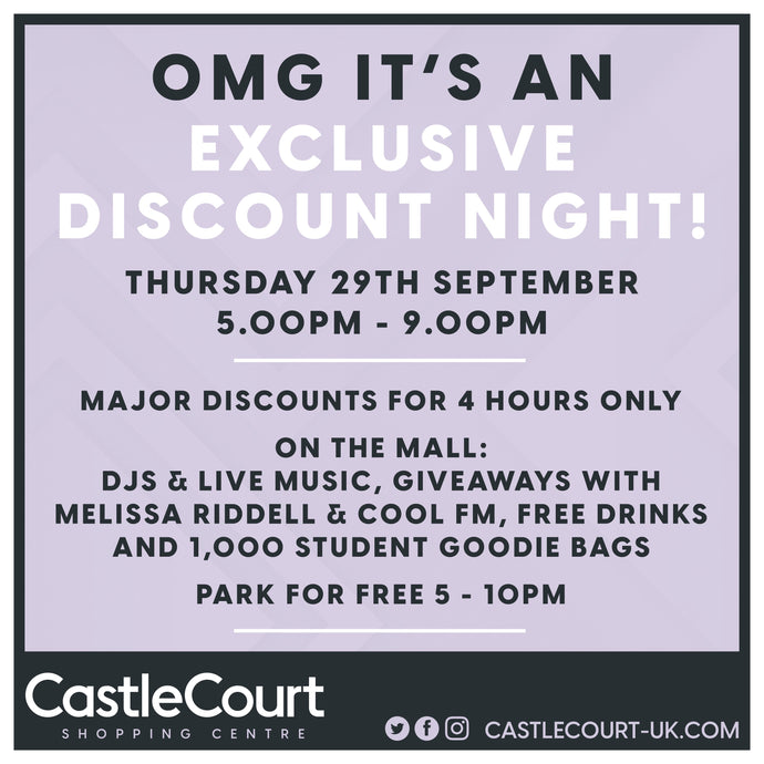 CastleCourt reveals details of its biggest night of exclusive discounts