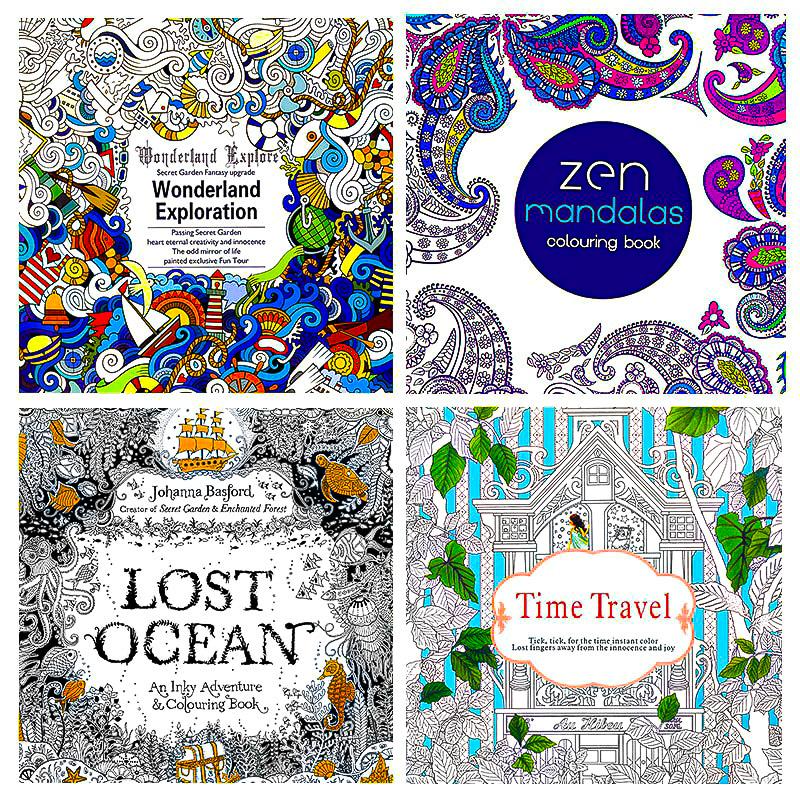 Download Zen Relieve Stress Adult Coloring Book Set Alysrom