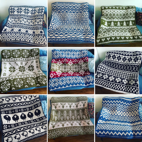 Collage image of Scandinavian blankets by I Love My Blanket Shop