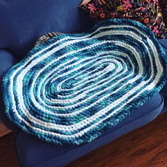 Oval Rag Rug Pattern by I Love My Blanket Shop