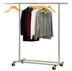 Simple Houseware Heavy Duty Clothing Garment Rack, Chrome