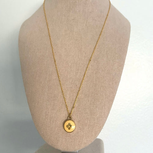 LV Flower Charm Necklace – goodz.boutique