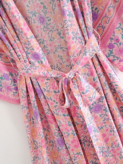 WIDE SLEEVES KIMONO COVER-UP