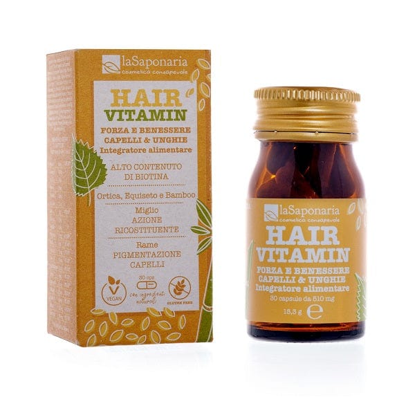 La Saponaria Hair Vitamin Integratore Alimentare Capelli e Unghie 30 Capsule