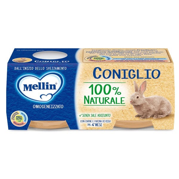 Mellin Omogeneizzato Coniglio 2 Vasetti 80 g