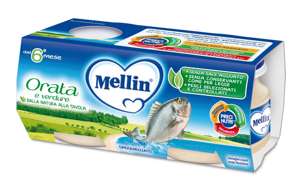 Mellin Orata E Verdure 2 Vasetti 80 g