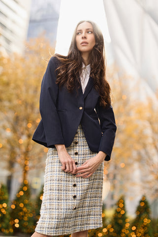 tweed skirt and blazer - Le Reussi