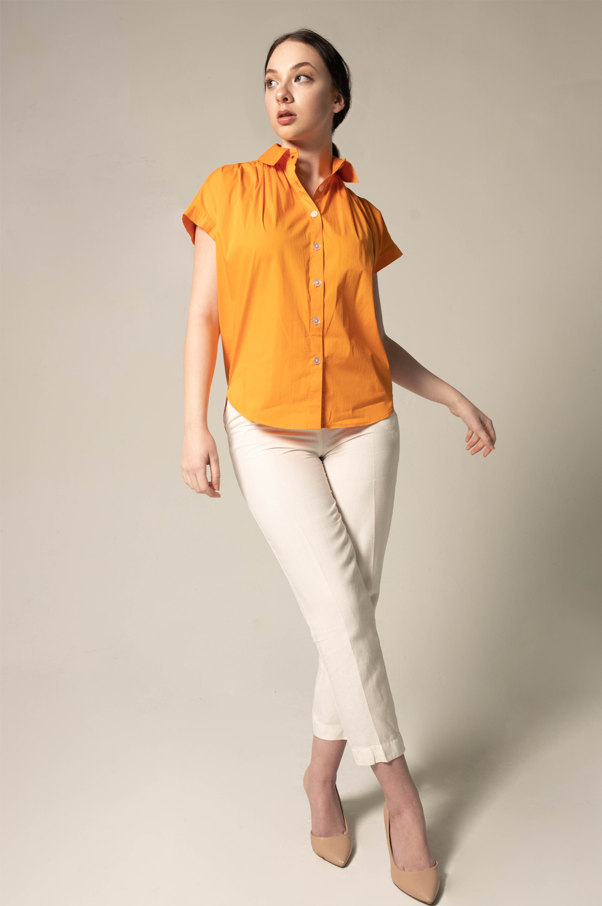 TKMANN - Carrot Orange Shirt - Cotton - 1 Piece