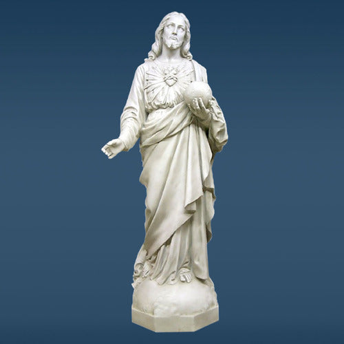 Sacred Heart (hands Up) 60 Fiberglass Indoor/Outdoor Statue