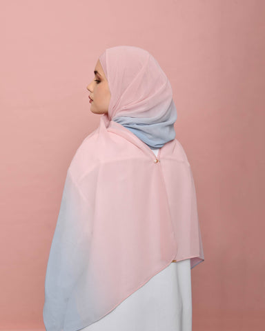 Pinkblue instant hijab - degrade collecion  - bokitta blog  