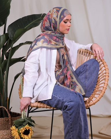 tropical dawn print - rio instant hijab collectiion by bokitta 