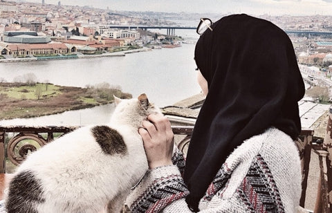 Woman and cat Bokitta Blog Women's Rights in Islam