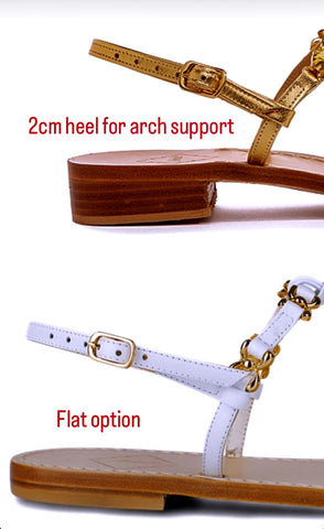 Ankalia arch support heel choice sandals