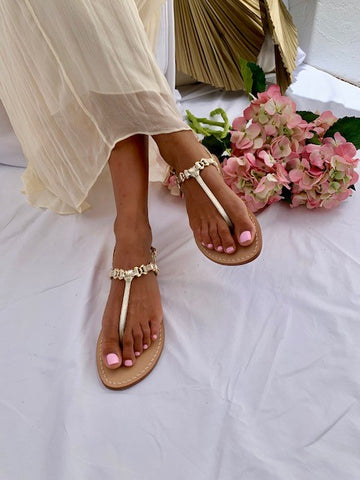 Ankalia lara gold sandals limited edition