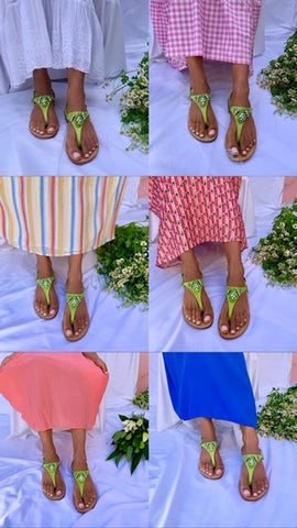Ankalia lime green sandals 