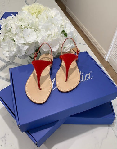 Ankalia red Christmas gift sandals