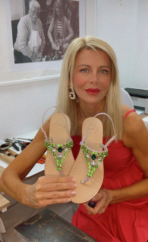 Ankalia sandals made in Australia Cheryl Botha