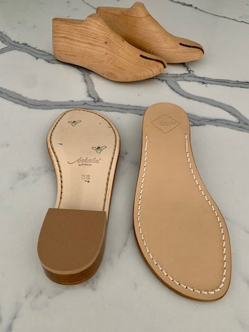 Ankalia sandals tuscan leather soles perth