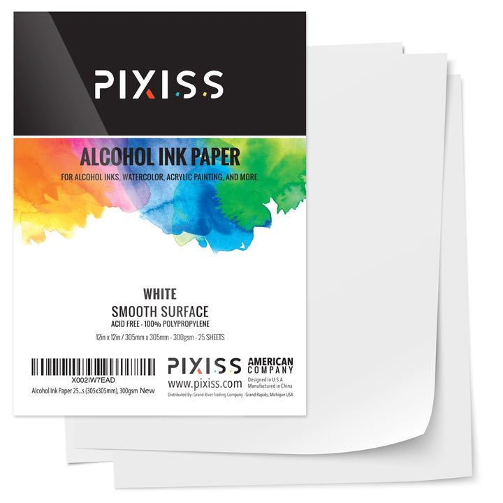 PIXISS Metallic Alcohol Inks, 4oz. Alcohol Ink Snow (White), Applicator  Bottle & Funnel