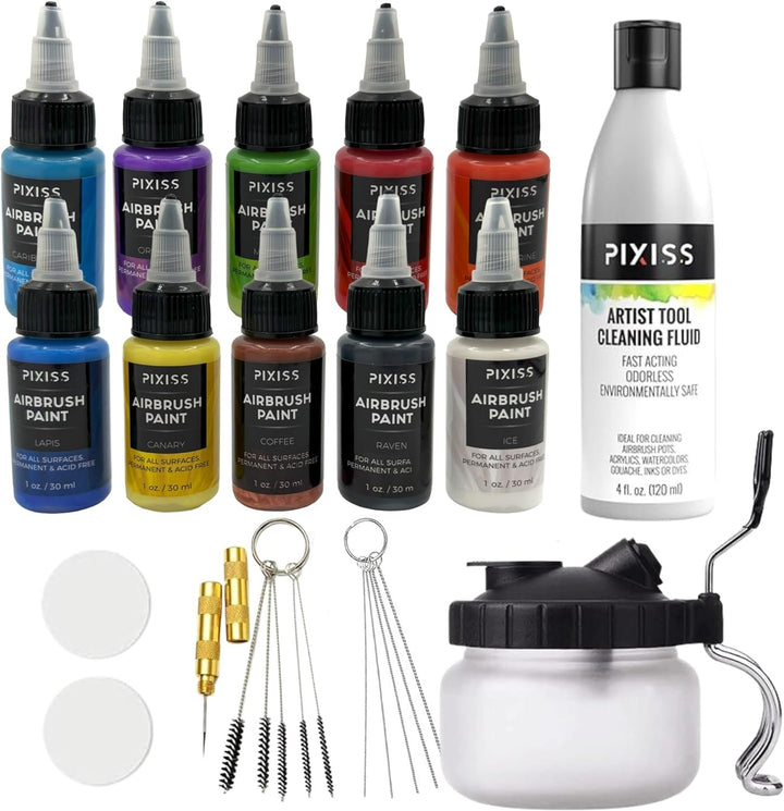  Jacquard Airbrush Paint Set - Opaque Colors Exciter