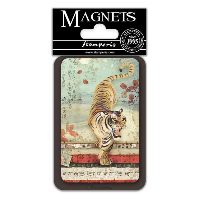 EMAG033 Magnet cm Tiger Miniature & Papers