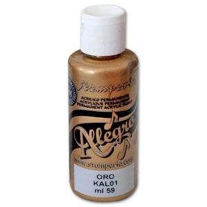 KAL34 Allegro Acrylic Paint Super Gold Metallic – Miniature