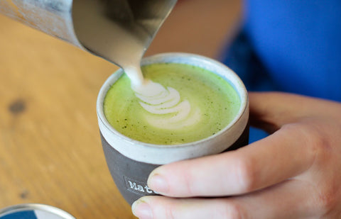 How to make Matcha Green Tea Latte in Bosch Coffee Machine 