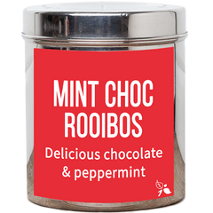 mint choc rooibos loose leaf tea tin