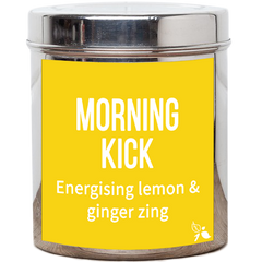 morning kick loose leaf tea tin