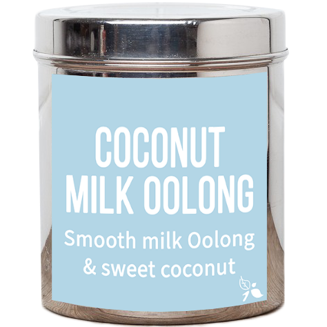 coconut milk oolong loose leaf tea tin