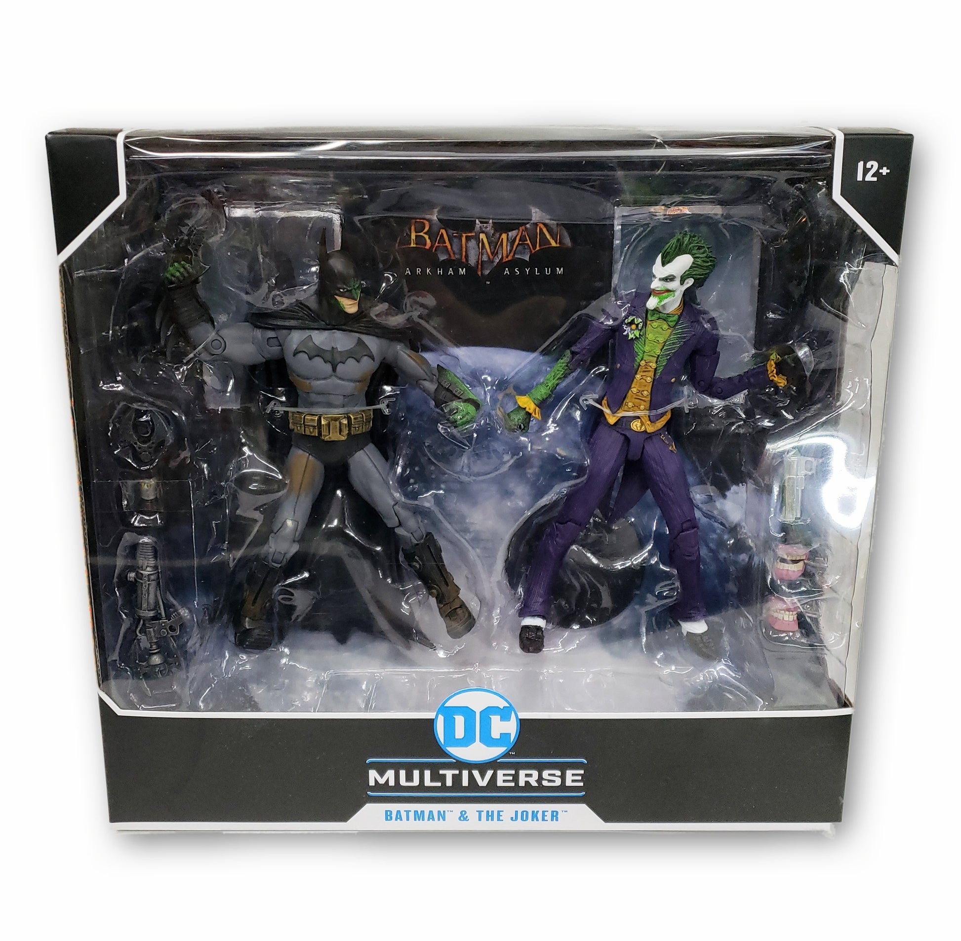 Figura Batman Arkham Asylum Batman y The Joker Multiverse – Boom Shock  coleccionables y juguetes