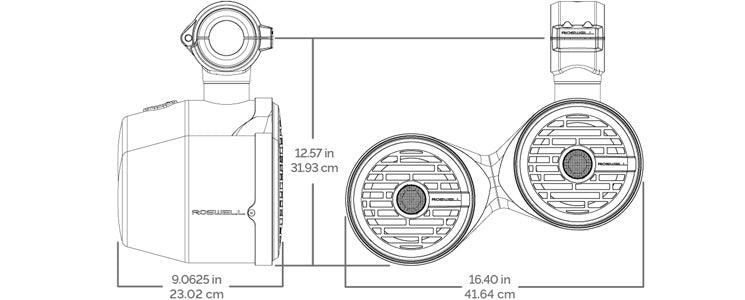 Roswell R1 6.5 inch x 6.5 inch Vamp Spin Tower Speakers