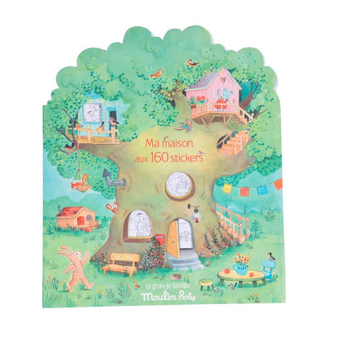 Moulin Roty Coloring Books & Stickers Botanist Garden Theme - Bebeprecious