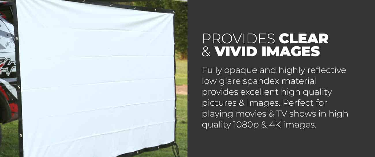  Portable Outdoor Cinema 100 Eyelet Projector Screen