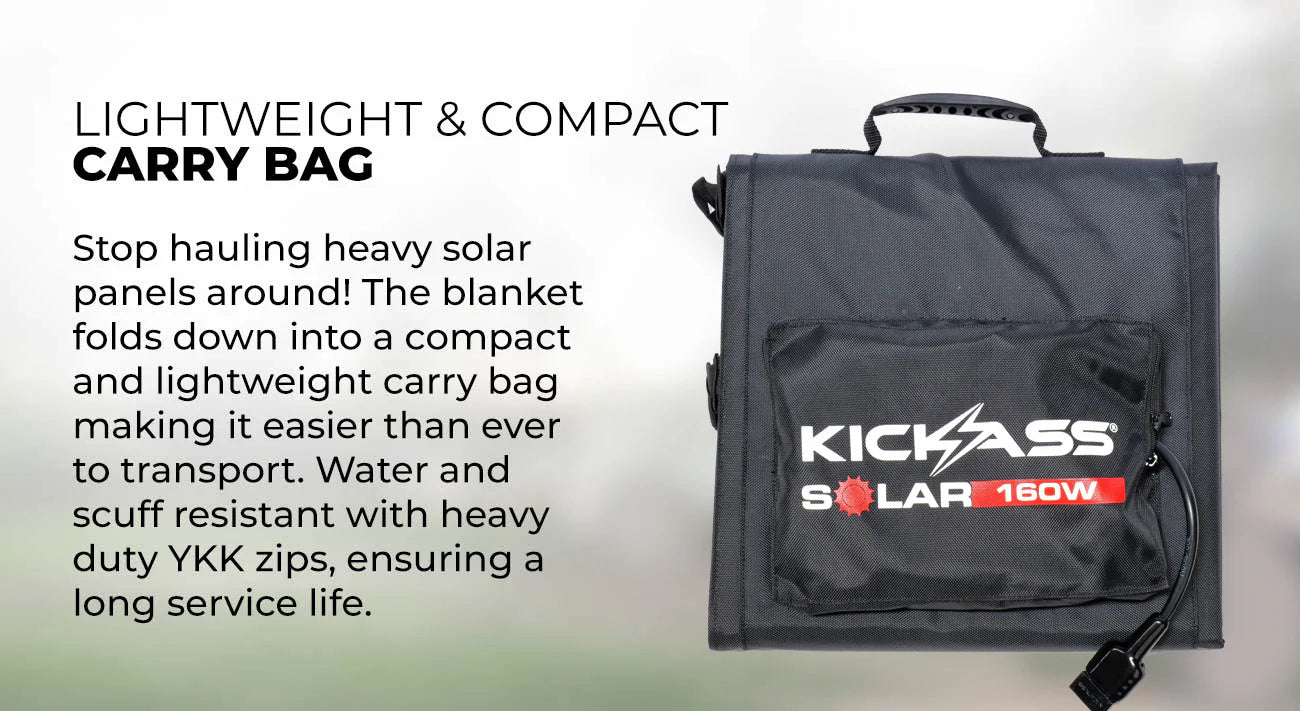 KickAss 160W Portable Solar Blanket