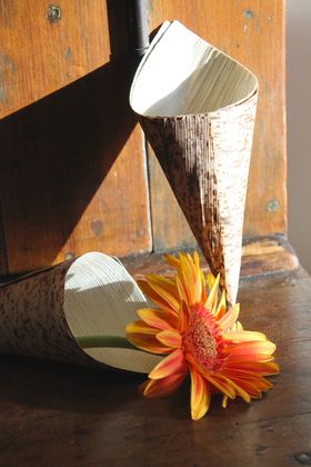 Flower bouquet on bamboo sticks Stock Photo by ©stetsik 416328668