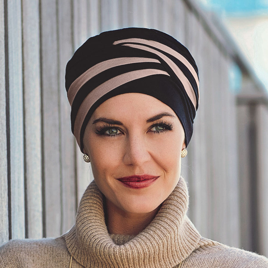 Christine Shakti Turban - Taupe/Beige – Cancer Council Shop