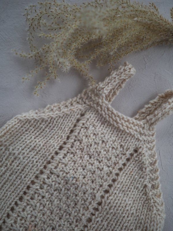Verso Neulottu Romper vauvalle & lapselle | Neulottu body | 100% villa –  Silmu knitting