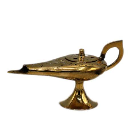 Rastogi Handicrafts Brass Aladdin Genie Lamps Incense Burners Big