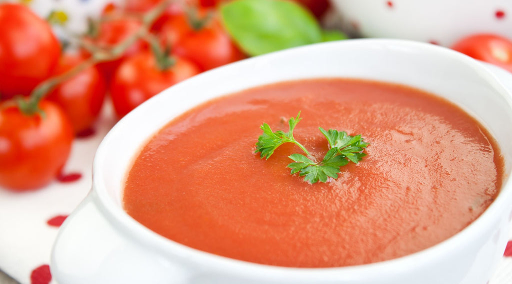 Roasted Tomato and Red Bell Pepper Soup with White Beans II
