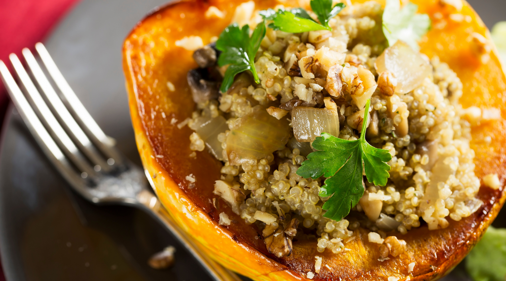 Quinoa-Stuffed Acorn Squash