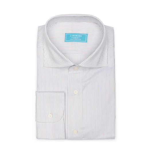 Men's Light Blue Cotton Shirt in Bengal Stripe – Larimars Clothing