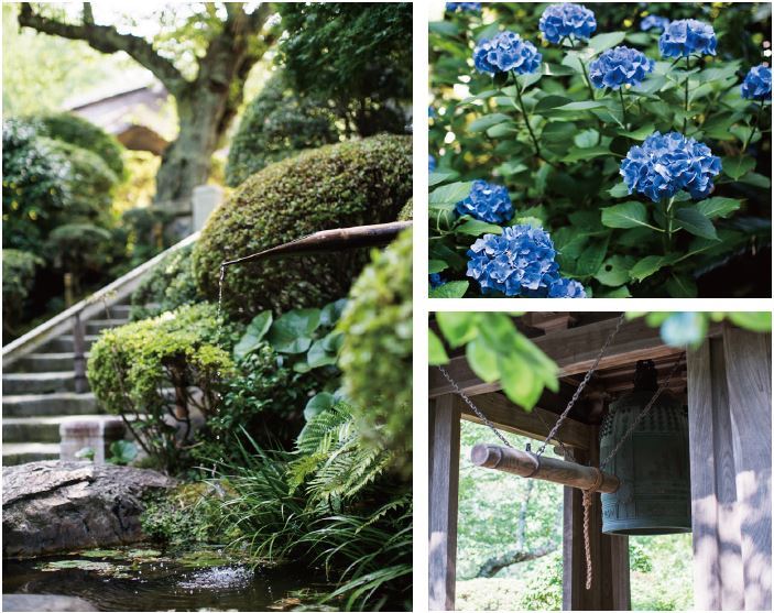 Three pictures of traditional Japanese nature