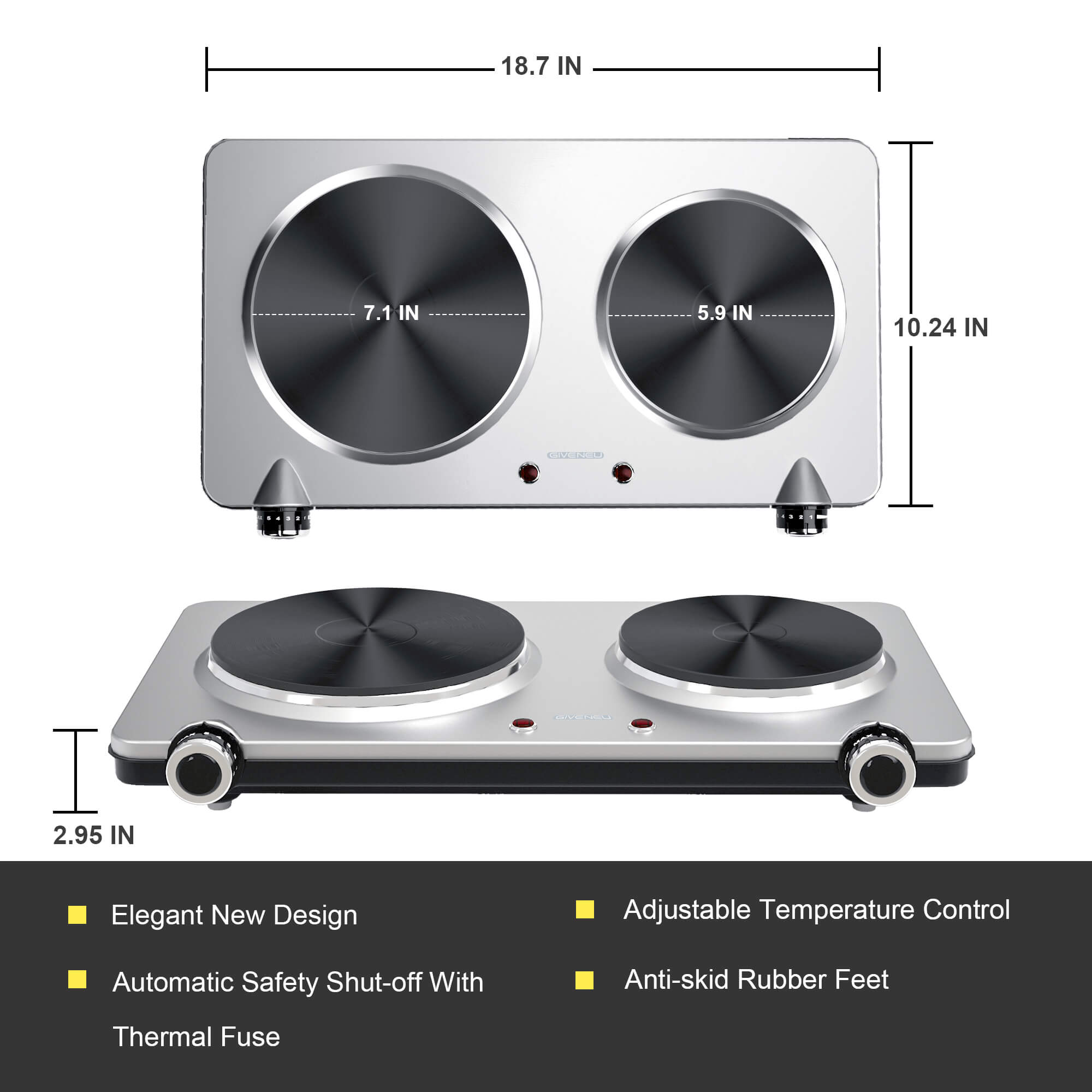 best two burner hot plate